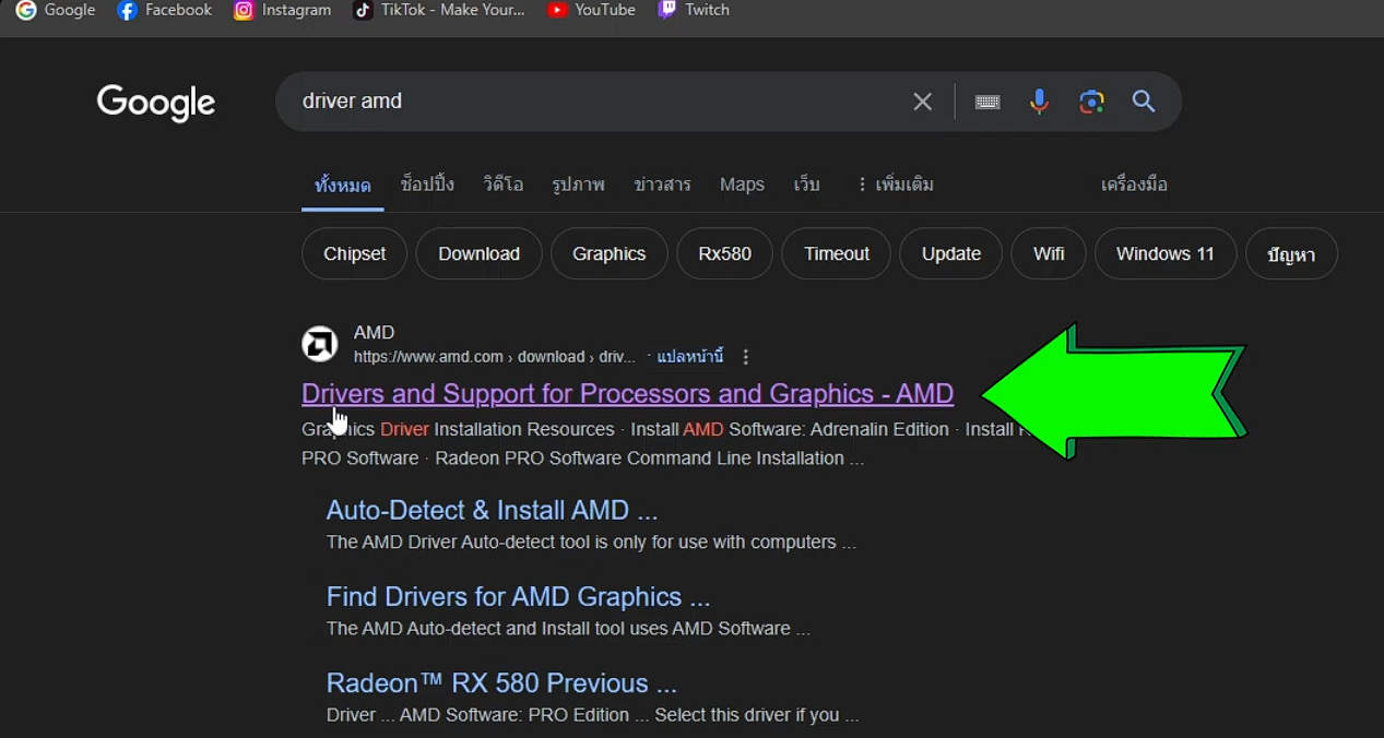 รูปตัวอย่างหน้าเว็บดาวน์โหลด